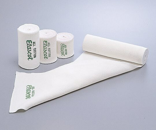 【特徴】強い固定力を発揮します綿糸に強撚加工を施していますので、優れた弾力性を発揮します。肌触りが良く、吸湿性・固定力に優れています。【仕様】材質：綿100％幅×長さ（伸長時）：75mm×4.5m入数：1箱（6巻入）型番：11622