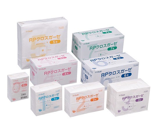 RPクロスガーゼ 1号 21807 15cm×15cm 4ツ折 200枚入 オオサキメディカル 61-7355-81