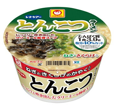 レナケアー とんこつラーメン 75.1g×1カップ 日清オイリオ 【平日午前11時迄のご注文で即日発送】【賞味期限2019/04/24】