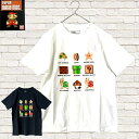 【2024再入荷】 【SUPER MARIO BROS】 スーパーマリオ ブラザーズ Tシャツ コットン 綿 100 メンズ レディース ユニセックス ドット 集合 Tシャツ ホワイト ネイビー 半袖 スーパーマリオ Tシャツ SUPER MARIO Tシャツ