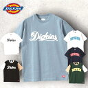 ディッキーズ ペアTシャツ 【Dickies】 DICKIES Tシャツ ロゴプリント コットン 綿 100% 6カラー ワーク ストリート ブランド メンズ レディース ユニセックス ディッキーズTシャツ DickiesTシャツ