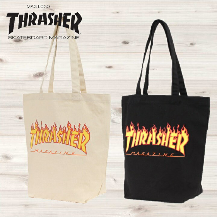  スラッシャー トートバッグ  約19L ストリート スケーター ダンス ユニセックス スラッシャートートバッグ thrasherトートバッグ