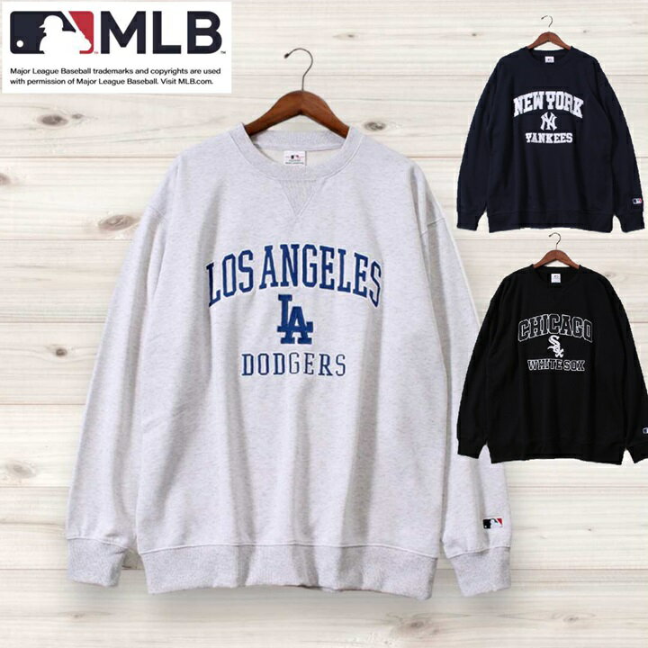【MLB】 メジャーリーグベースボール トレーナー ツイルワッペン オーバーサイズ ユニセックス ドジャーストレーナー ヤンキーストレーナー ホワイトソックストレーナー メジャーリーグベースボールトレーナー MLBトレーナーのサムネイル