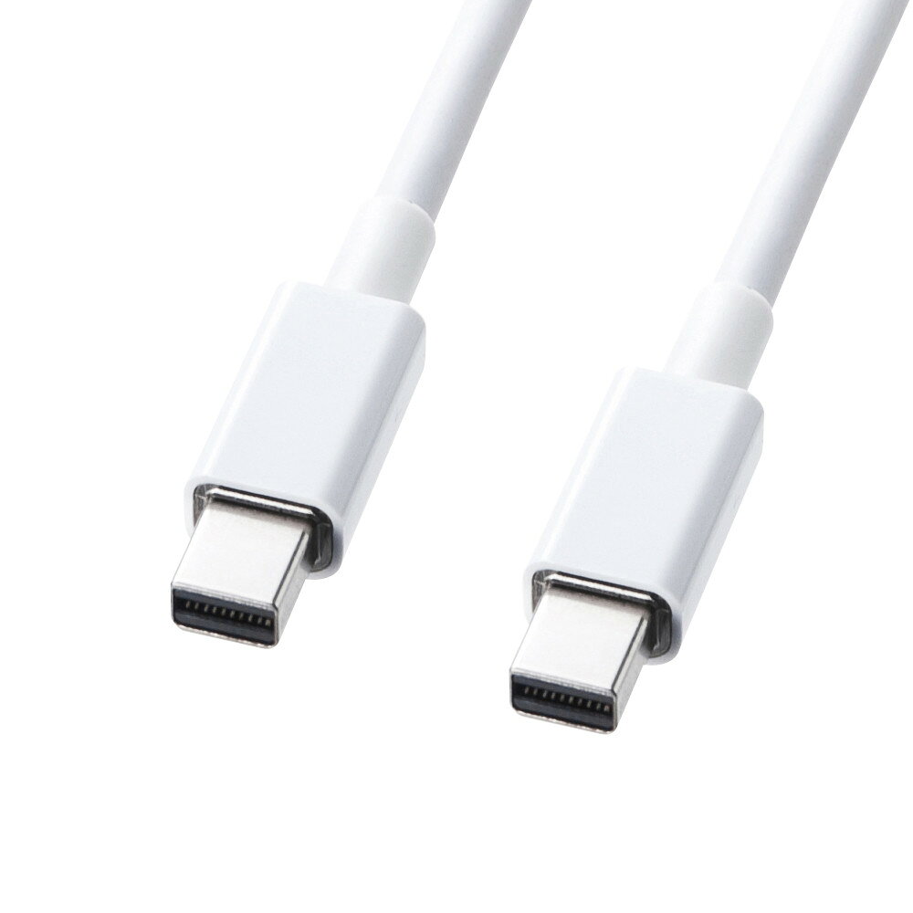 【メーカー在庫限り】 サンワサプライ KC-DPMM1W ミニDisplayPortケーブル 1m