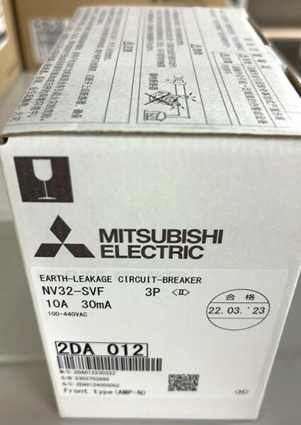 【訳アリ】 三菱電機 NV32-SVF_3P_10A_100-440V_30MA 漏電遮断器