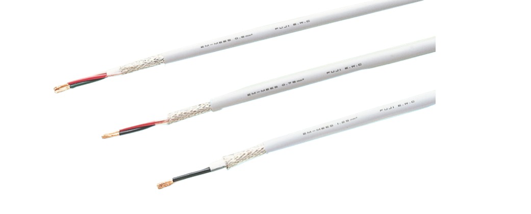 富士電線工業 EM-MEES 0.75SQ×2C マイクロホン用耐燃性ポリエチレンコード