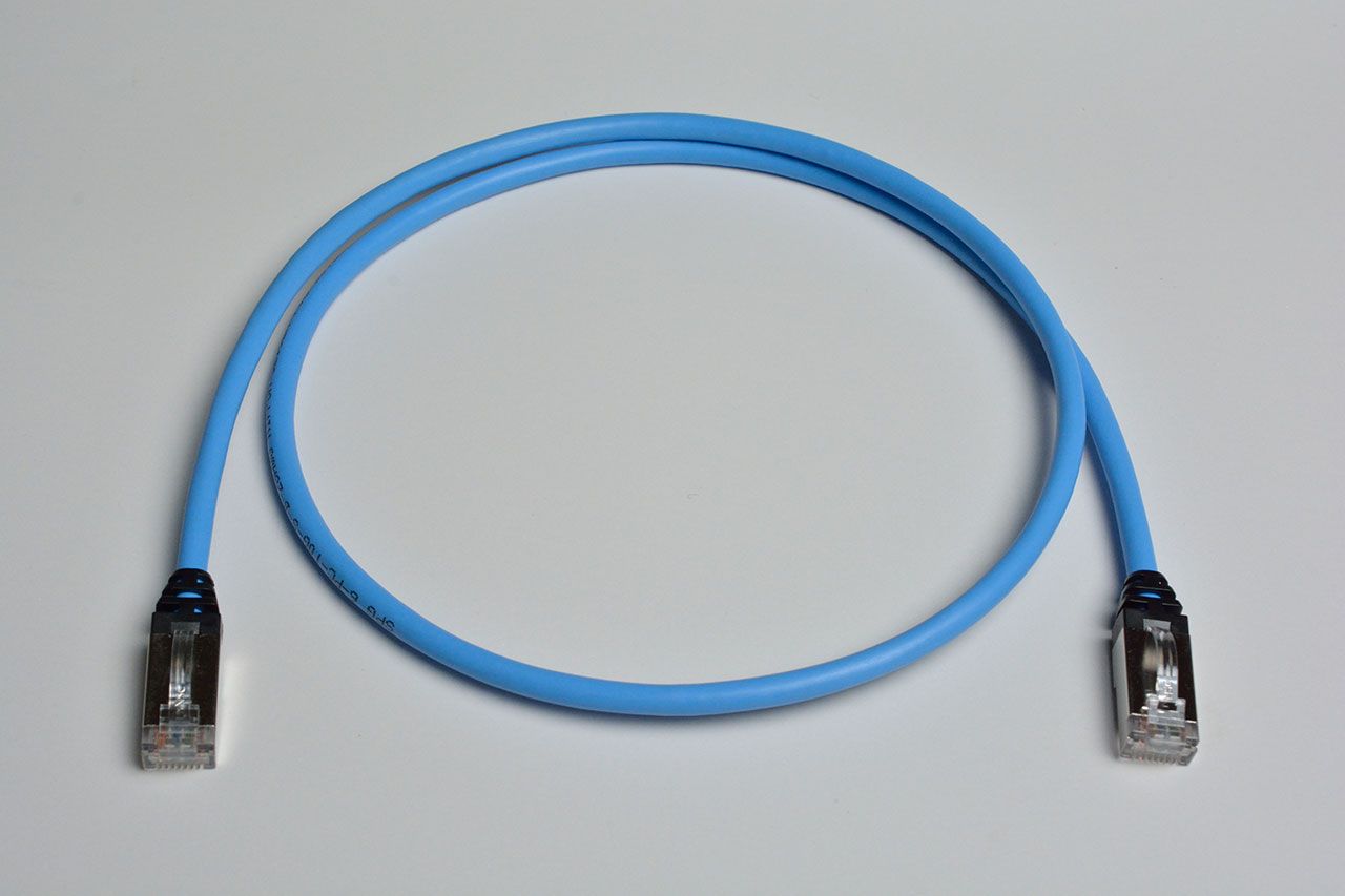 樂天商城 - 日本製線 Cat6A 細径撚線パッチコード SF/UTP SPG6-PC-10G-SB-L 568Bストレート 5M