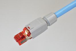 日本製線 Cat6A 単線パッチコード F/UTP NSGDT6-10G-S-FM45-L 568Bストレート 30M