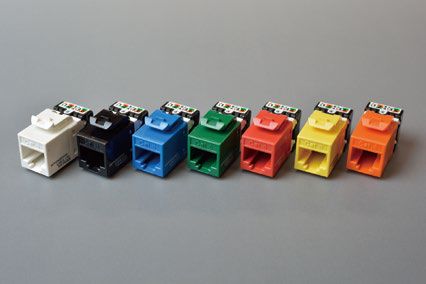 乐天商城 - 日本製線 細径Cat6用モジュラージャック NSJ628 ※10個入り ※7色