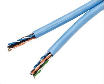 Cross （~5 m） - 冨士電線 D-TPCC60.5X8P60m Cat6 屋内用 4Pデュアル D-TPCC 6 0.5mm×8P (薄青) 60m