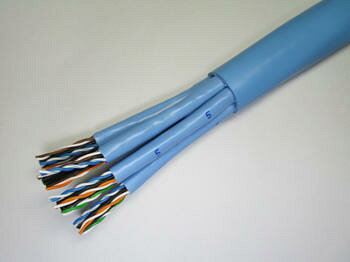 冨士電線 TPCC6IS0.5X24P50m Cat6 屋内用インナーシース TPCC 6 IS 0.5mm×24P (薄青) 50m