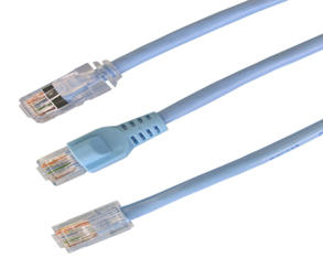 冨士電線 4TPCC5-PATCH-B4B-P-BT Cat5e RJ45コネクタ付 LANケーブル (色) 4m 4TPCC5-PATCH-B4B-P-BT