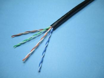 Cable - 冨士電線 H12-TPCC5-25m Cat5e プラグ付 耐熱125℃ LANケーブル (黒) 25m H12-TPCC5-25m
