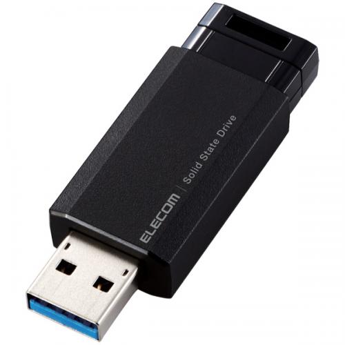 ELECOM ESD-EPK0250GBK 外付けSSD/ノック式/USB3.2(Gen2)対応/250GB/ブラック ELECOM ESD-EPK0250GBK 外付けSSD/ノック式/USB3.2(Gen2)対応/250GB/ブラック
