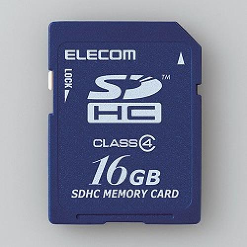 ELECOM MF-FSD016GC4/H SDHCJ[h/Class4/16GB/@lp/ȈՃpbP[W