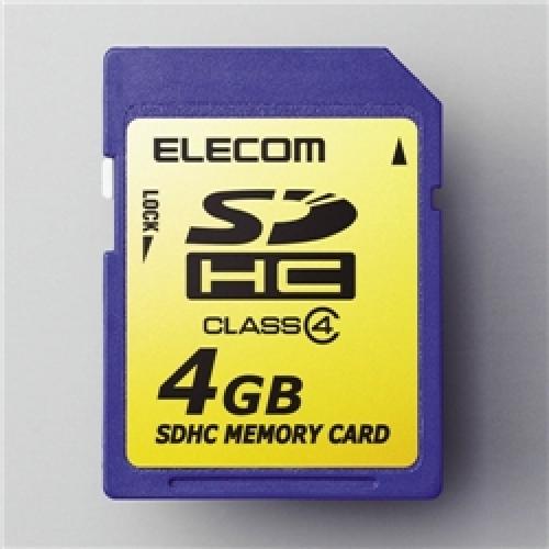 ELECOM MF-FSDH04G SDHCメモリカード 4GB/Class4対応 ELECOM MF-FSDH04G SDHCメモリカード 4GB/Class4対応