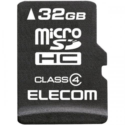 ELECOM MF-MSD032GC4R microSDHCJ[h/f[^T[rXt/Class4/32GB