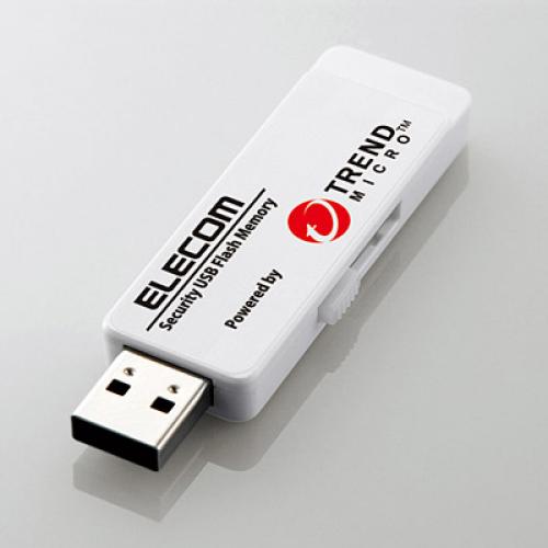 楽天ISダイレクト楽天市場店ELECOM MF-PUVT308GA3 ウイルス対策セキュリティUSB3.0メモリ（トレンドマイクロ）/8GB/3年ライセンス