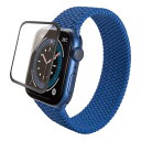 ELECOM AW-20SFLGFRBK Apple Watch 40mm用フルカバーフィルム/ガラス/フレーム付き/ブラック(2)