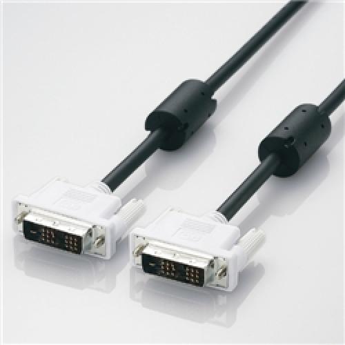 ELECOM CAC-DVSL10BK DVIVONP[u 1.0m/DVI-D24pinIX-DVI-D24pinIX(ubN)