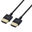 ELECOM CAC-HD14US07BK HDMI֥/ȥ饹/ͥåб/Ver.1.4/0.7m/֥å