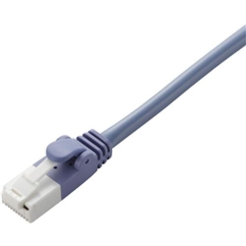 ELECOM LD-CTXT/BU20 クロスLANケーブル/CAT5E準拠/爪折れ防止/2m/ブルー