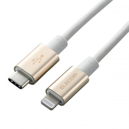 ELECOM MPA-CLPS10GD USB-C to Lightning֥/ѵ/1.0m/