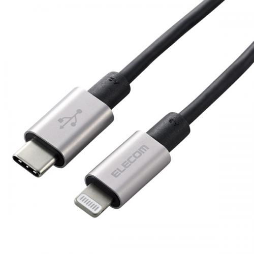 ELECOM MPA-CLPS10GY USB-C to Lightning֥/ѵ/1.0m/졼