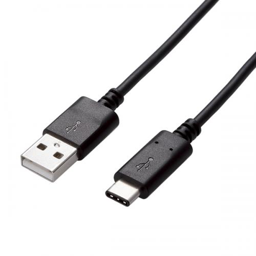 ELECOM U2C-AC10NBK USB2.0P[u/A-C^Cv/Fؕi/1.0m/ubN