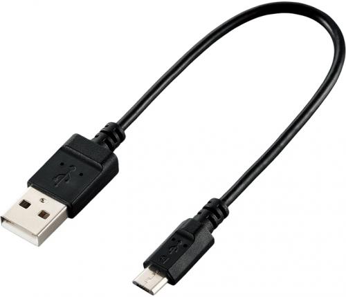 ELECOM U2C-JAMB015BK microUSB֥/USB2.0/ѥå/0.15m/֥å