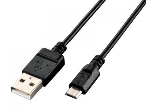 ELECOM U2C-JAMB12BK microUSBP[u/USB2.0/GRpbP[W/1.2m/ubN