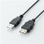 ELECOM U2C-JE10BK USB2.0Ĺ֥/A-A᥹//1m/֥å