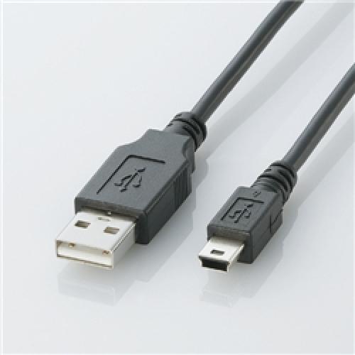 ELECOM U2C-M30BK USB2.0P[u A-miniB^Cv/3.0m(ubN)