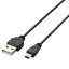 ELECOM U2C-MXN05BK USB2.0֥/A-miniB/˺/0.5m/֥å