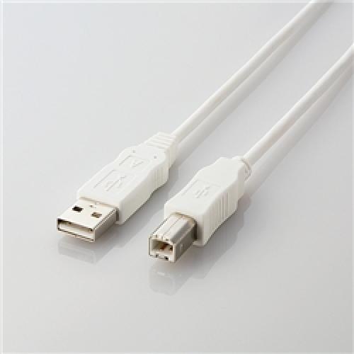 ELECOM USB2-ECO05WH EU RoHS USB2.0֥ AB/0.5m(ۥ磻)