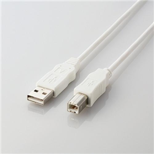 ELECOM USB2-ECO10WH EU RoHS USB2.0֥ AB/1.0m(ۥ磻)