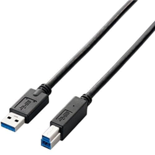 ELECOM USB3-AB05BK USB3.0֥(A-B)/0.5m/֥å