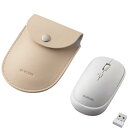 ELECOM M-TM10DBWH BlueLEDマウス/薄型/無線/4ボタン/ポーチ付/ホワイト(2)