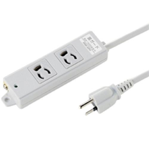 ~2個口 - サンワサプライ TAP-K2SP-3 工事物件雷ガードタップ 3P・2個口 抜け止めタイプ マグネット付き 3m