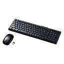 サンワサプライ SKB-WL34SETBK マウス付きワイヤレスキーボード(ブラック)
