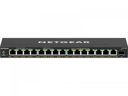 NETGEAR GS316EPP-100JPS SOHO/家庭向けPoE+対応 (231W) ギガビット15ポート SFP 1スロット アンマネージプラススイッチ