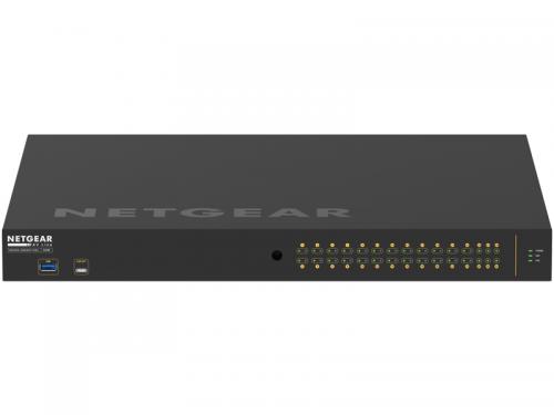 NETGEAR GSM4230PX-100AJS ProAV向けPoE+対応 (480W) 1Gポート×26 SFP+スロット×4 フルマネージスイッチ