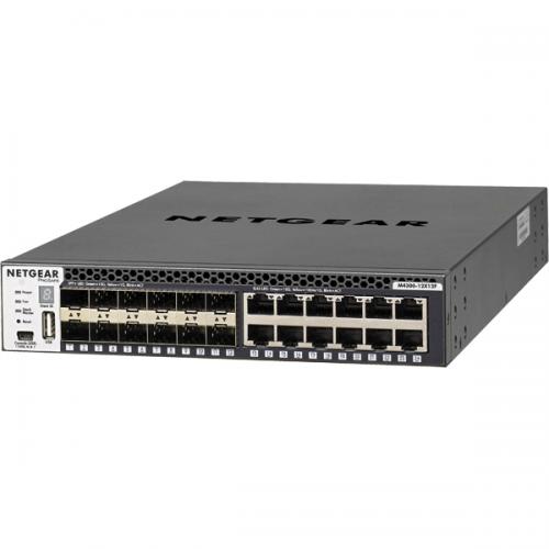 NETGEAR XSM4324S-100AJS M4300-12X12F 10GBASE-T 12ポート + 10G SFP+ 12スロット Layer3マネージスイッチ（スタッカブル） 【ライフタイム保証】