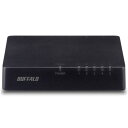 BUFFALO LSW4-TX-5EPL/BKD 10/100Mbps対応 スイッチングHub プラスチック筐体/電源外付けモデル(マグネットなし) 5ポート ブラック