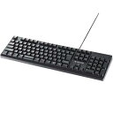 BUFFALO BSKBCG300BK USB&PS/2接続 有線ゲーミングキーボード PS4対応 ブラック