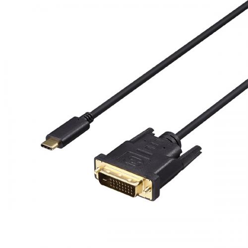 樂天商城 - BUFFALO BDCDV20BK ディスプレイ変換ケーブル USB Type-C - DVI 2m ブラック