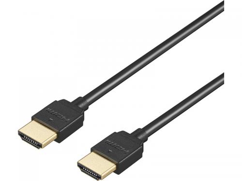 BUFFALO BHDY10BK HighSpeed HDMIケーブル やわらかタイプ 1m ブラック