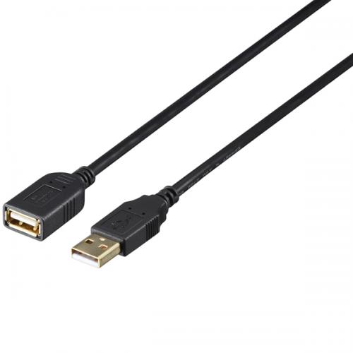 Rakuten - BUFFALO BSUAAFR210BK USB2.0延長ケーブル（A to A） カーボン素子ねり込みタイプ 1m ブラック