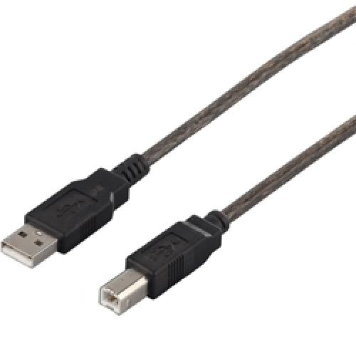 樂天商城 - BUFFALO BSUAB230BS USB2.0ケーブル（A to B） 3m ブラックスケルトン