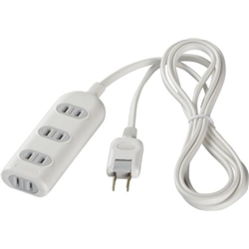 BUFFALO BSTAPST2450WH 2�ԥ��Ÿ����å� 4�ĸ������� 5m �ۥ磻��